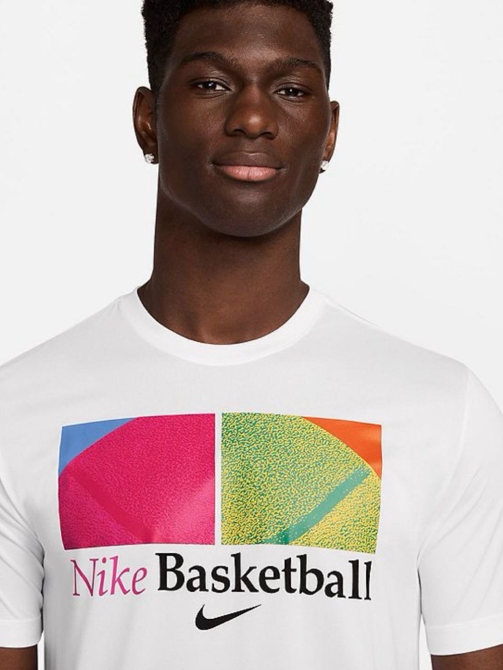 NWT Nike Men's White Short-Sleeve Graphic Basketball Tee